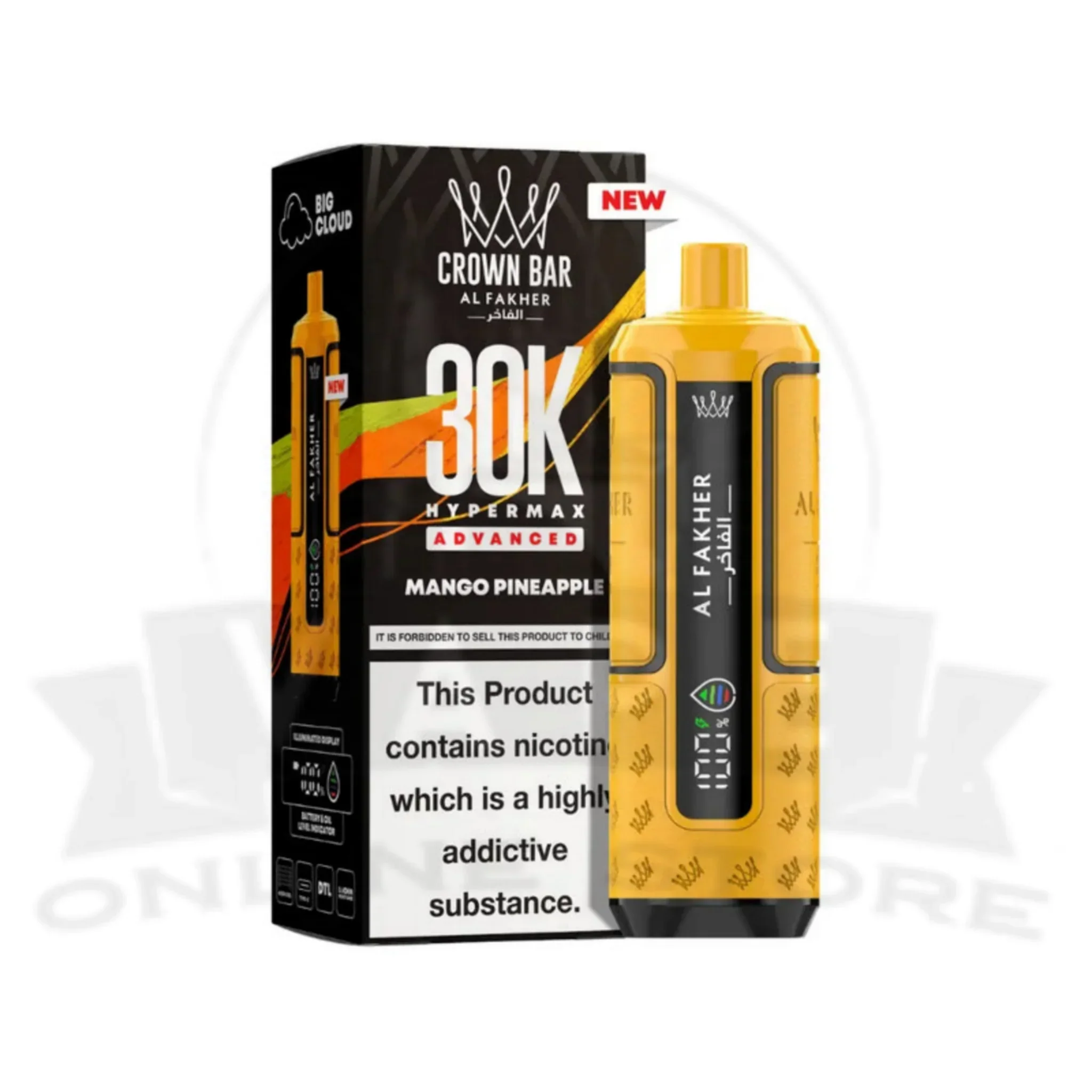 Al Fakher Vape Crown Bar 30K Hypermax | Only £9.99 - Image 30