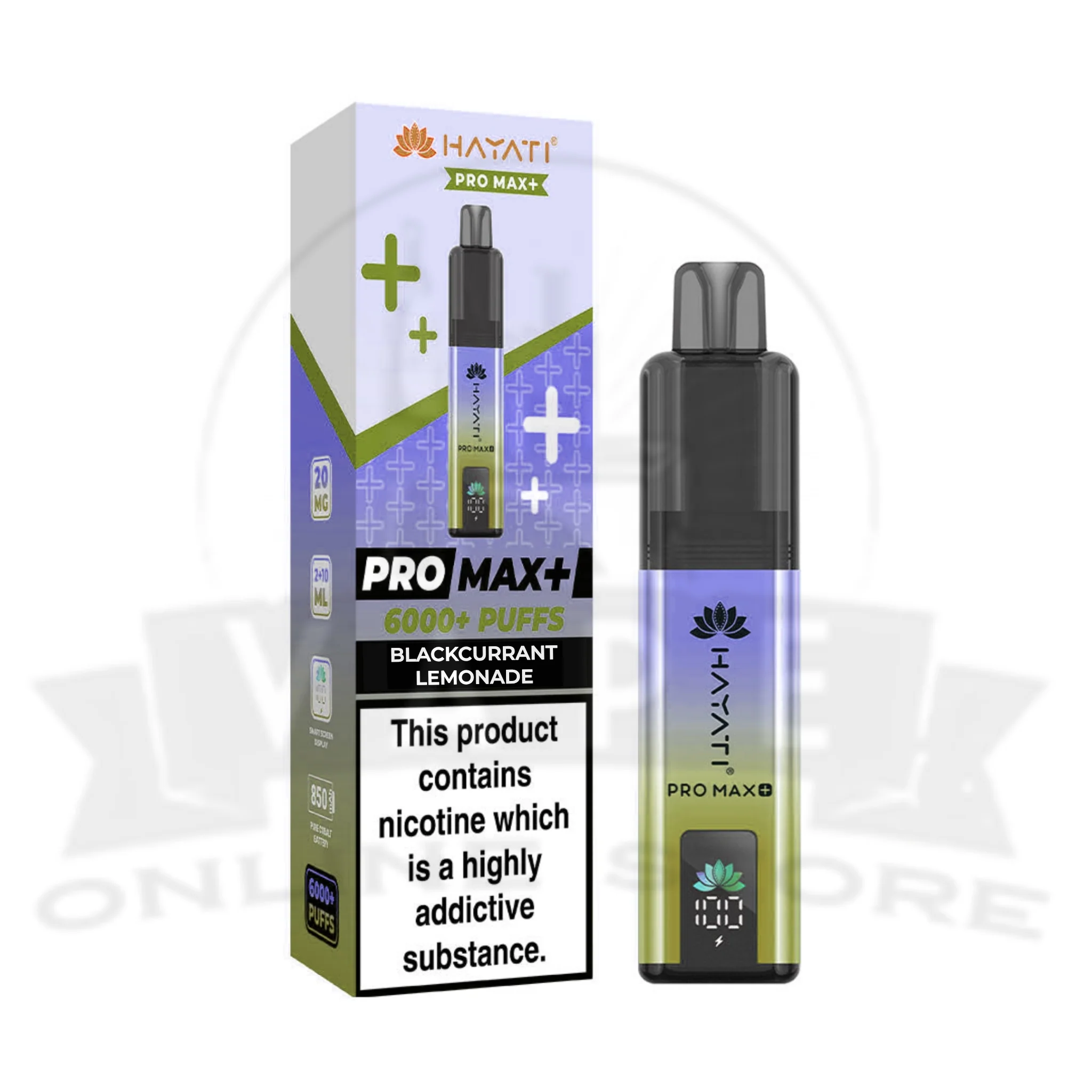 Blackcurrant Lemonade Hayati Pro Max Plus 6000 Puffs Pod Kit