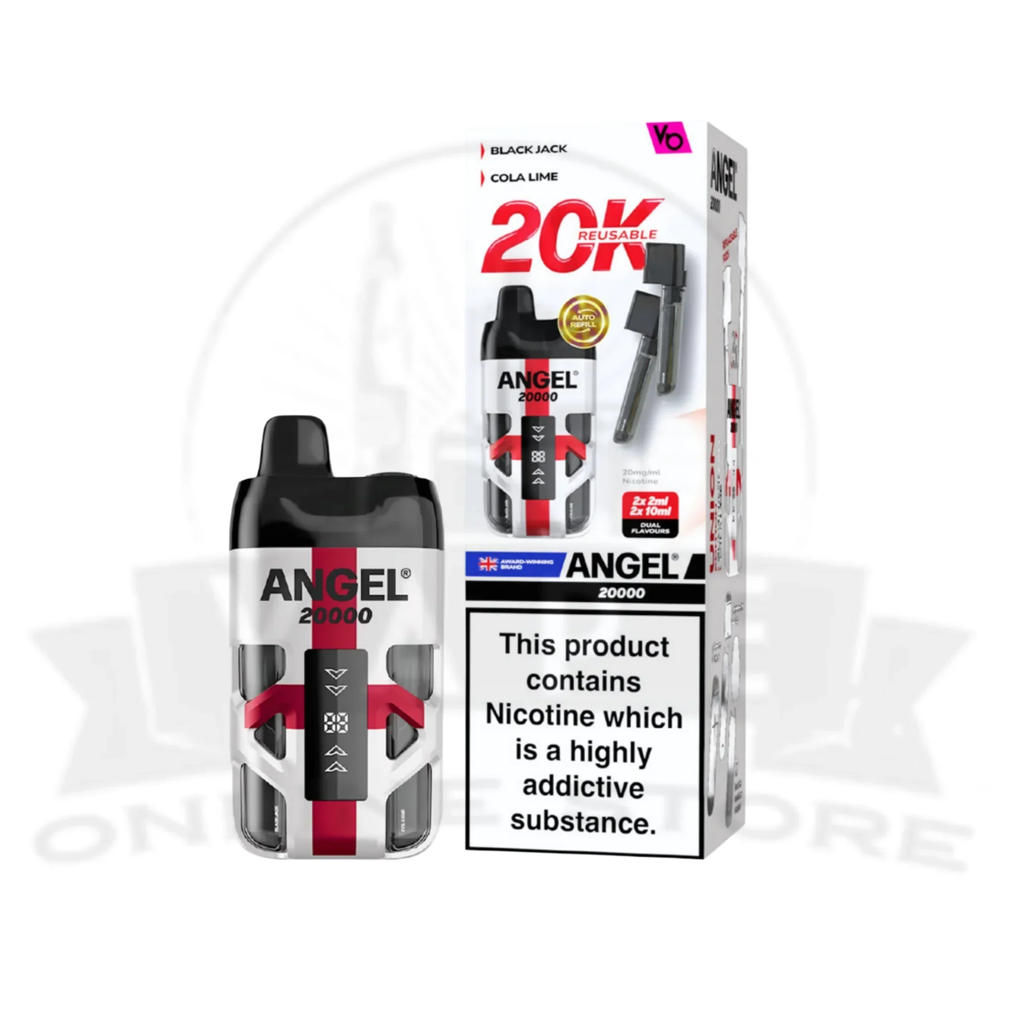 Box Of 10 Vapes Bars Angel 20000 Puff Wholesale Vape - Image 22