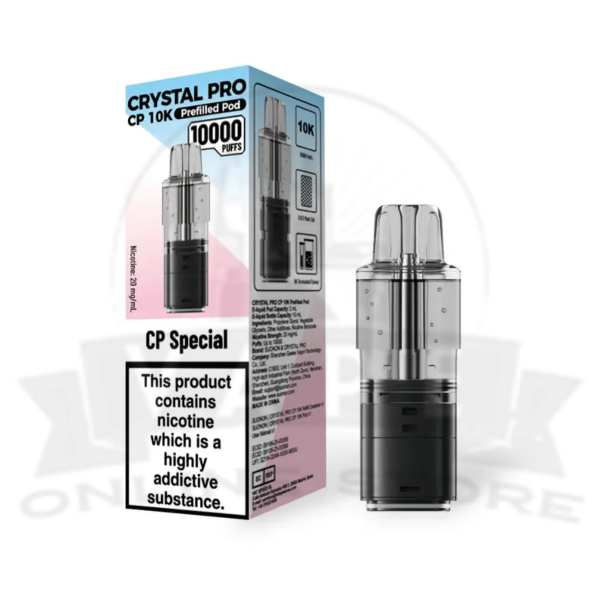 Box Of 5 Crystal Pro CP 10K Prefilled Pod - Image 9