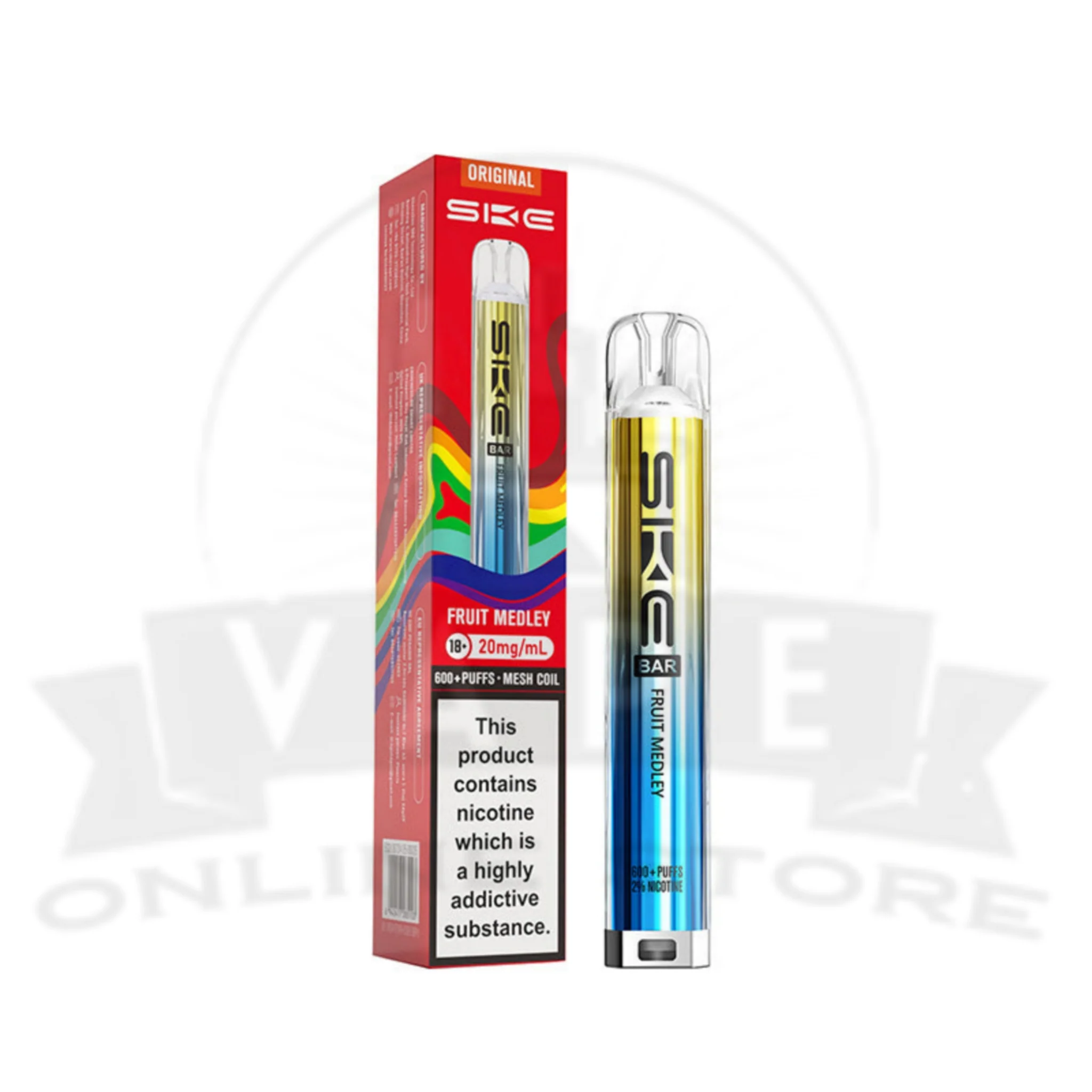 Fruit Medley SKE Bar 600 Compliant Prefilled Pod Kit