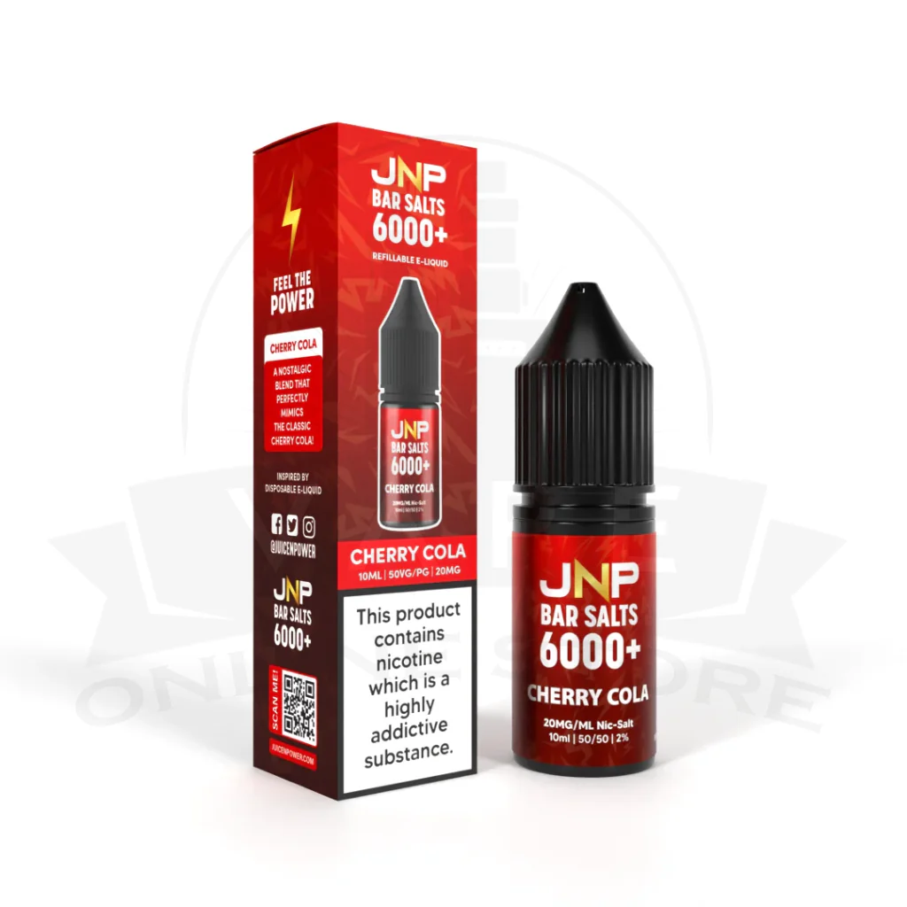 JNP Bar Salts 6000+ 10ml E-Liquid | 25+ Juice N Power Flavours - Image 12