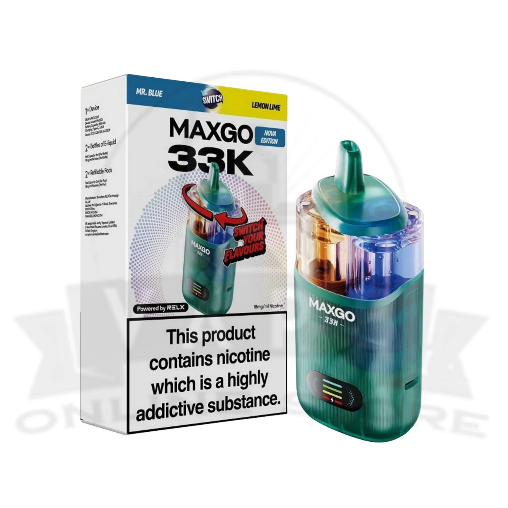 RELX MaxGo 33K Vape Combo | Clearance Price £6.99 - Image 20