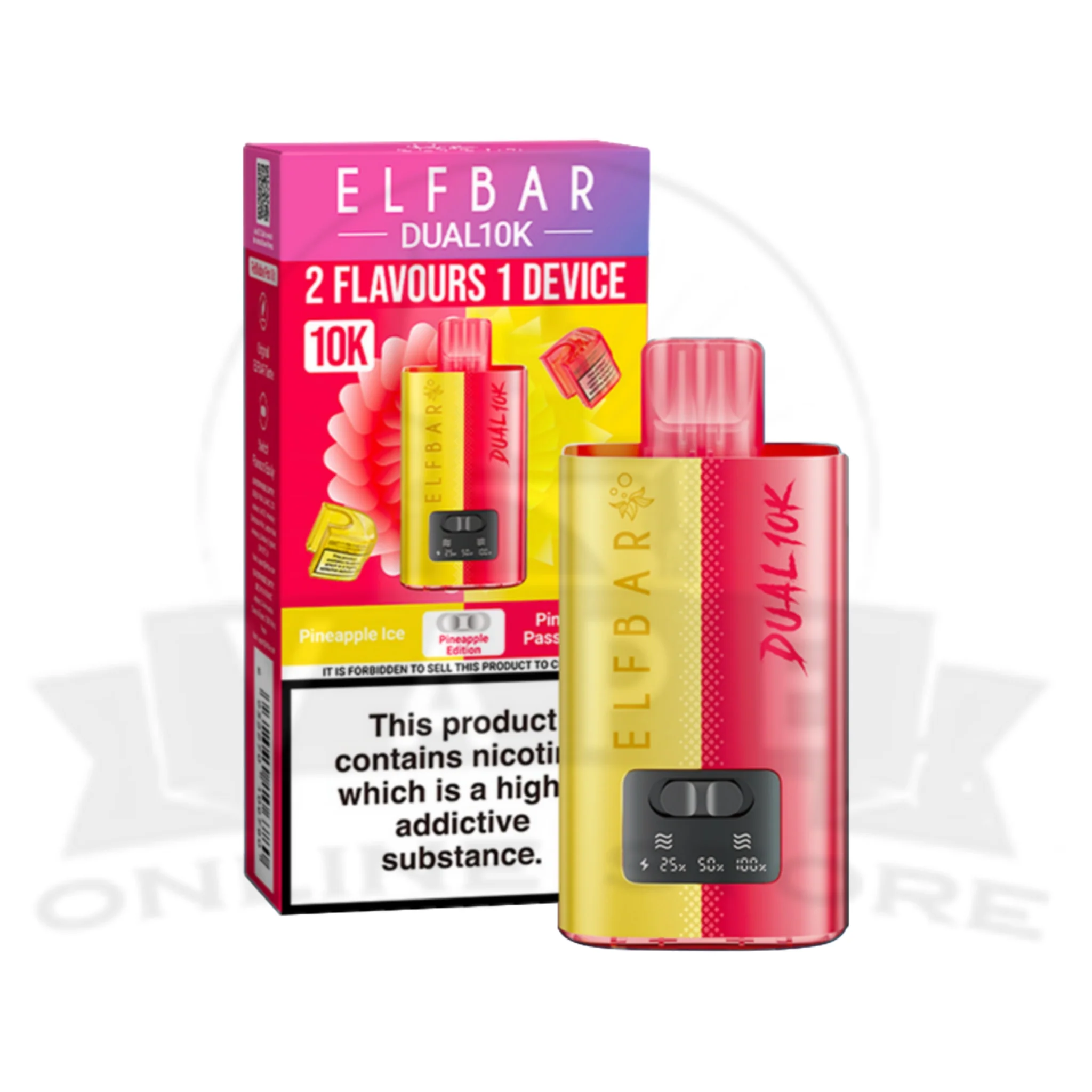 Pineapple Edition Elf Bar Dual 10K Puffs Disposable Pod Kit
