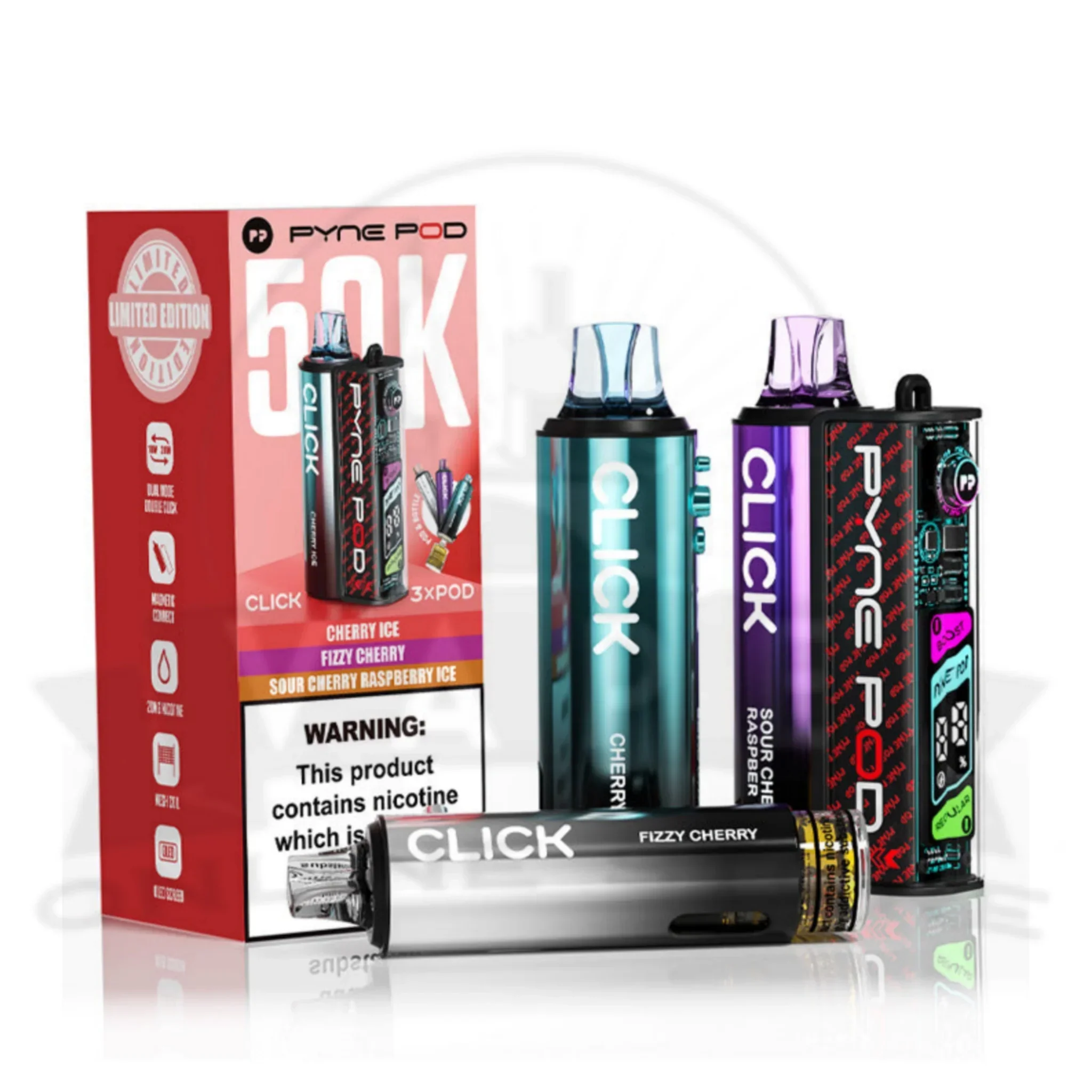 Pyne Pod Click 50K Prefilled Pod Kit | 3 for £33 Deal - Image 7