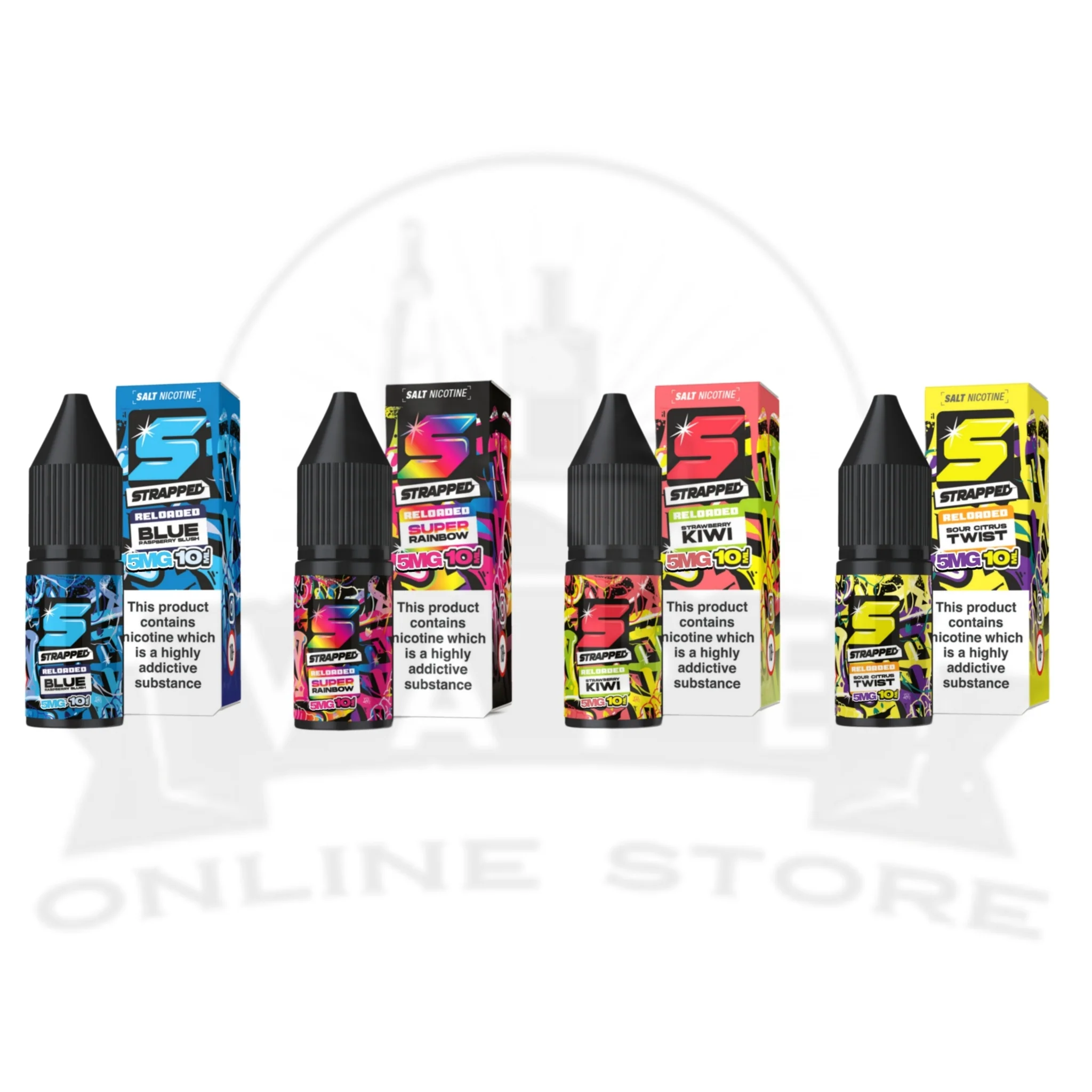Strapped Reloaded  5mg 10ml Nic Salts