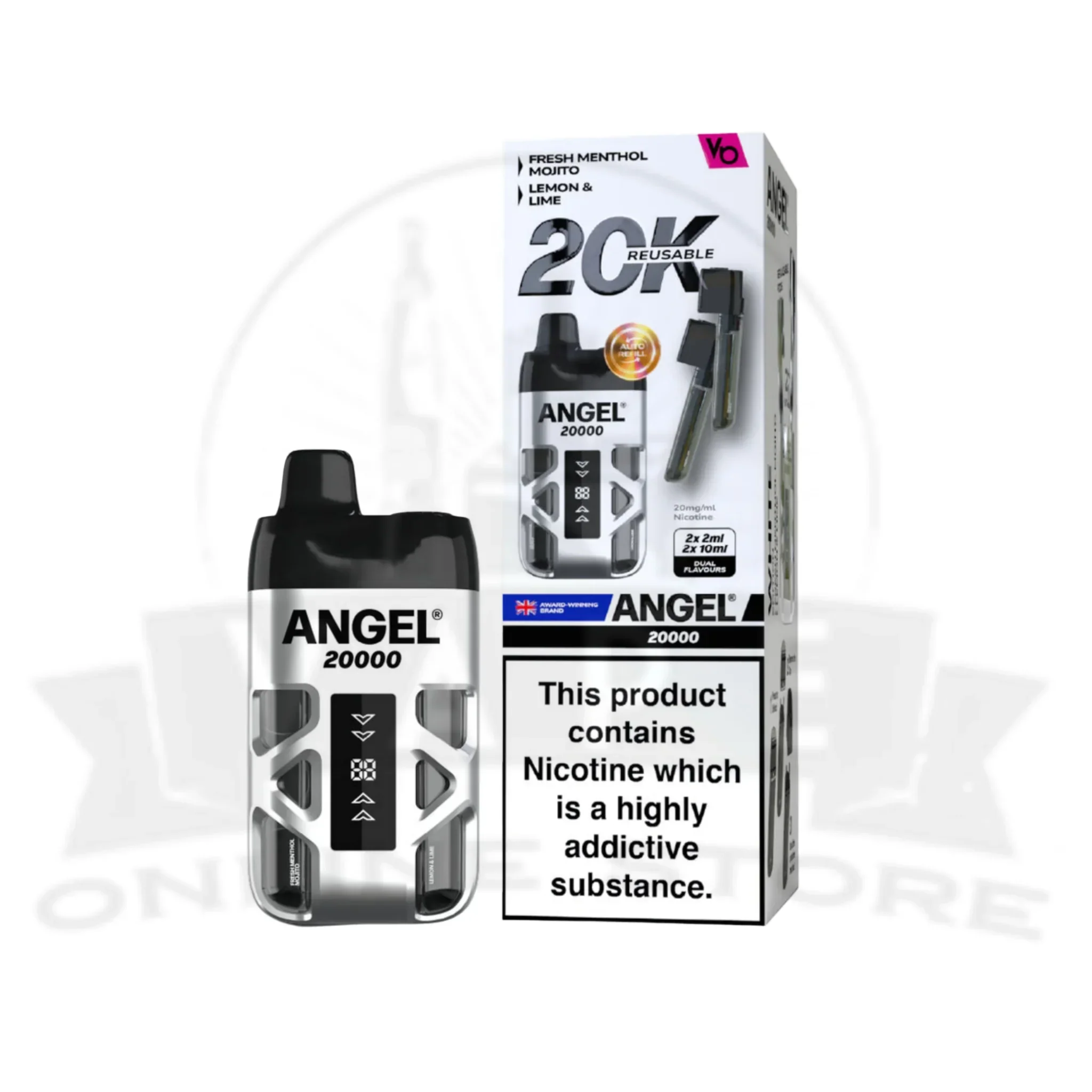 Vapes Bars Angel 20k Pod Kit | Prefilled & Rechargeable - Image 14