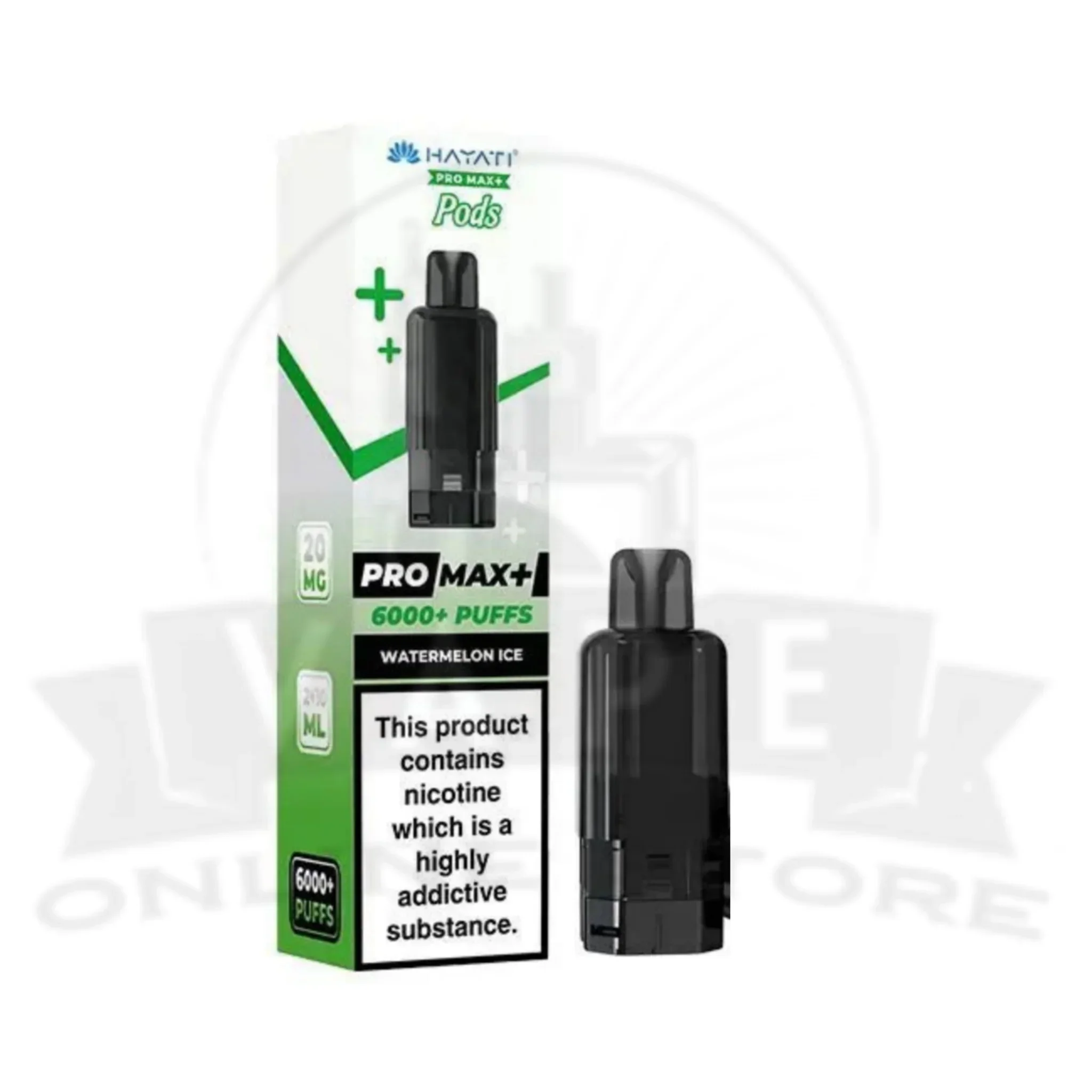 Watermelon Ice Hayati Pro Max Plus 6000 Prefilled Pods
